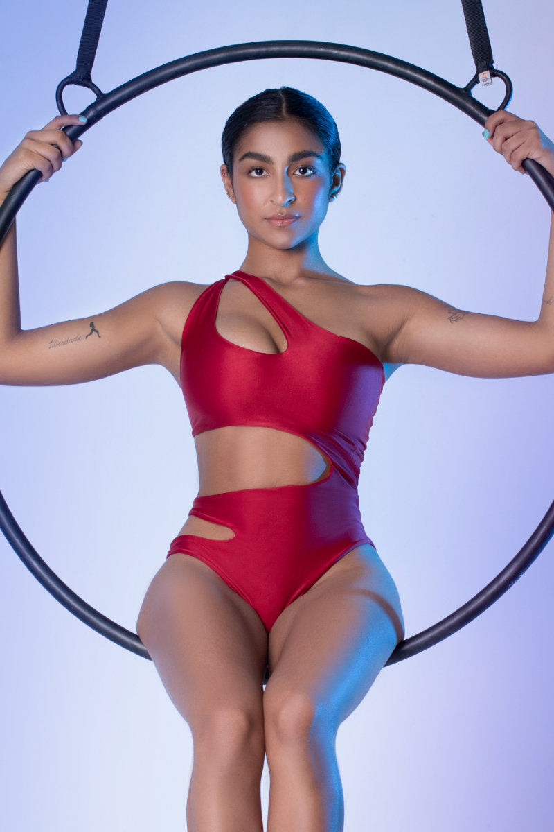 Sorte Under My Spell Bodysuit - Red-Sorte-Pole Junkie