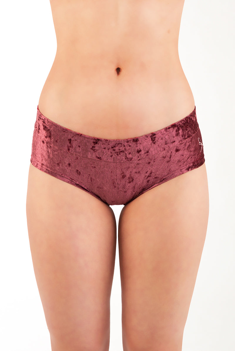 Dragonfly Hot Pants - Velvet Amaranth-Dragonfly-Pole Junkie