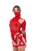 Naughty Thoughts XXX Rated Suspender - Red-Naughty Thoughts-Pole Junkie