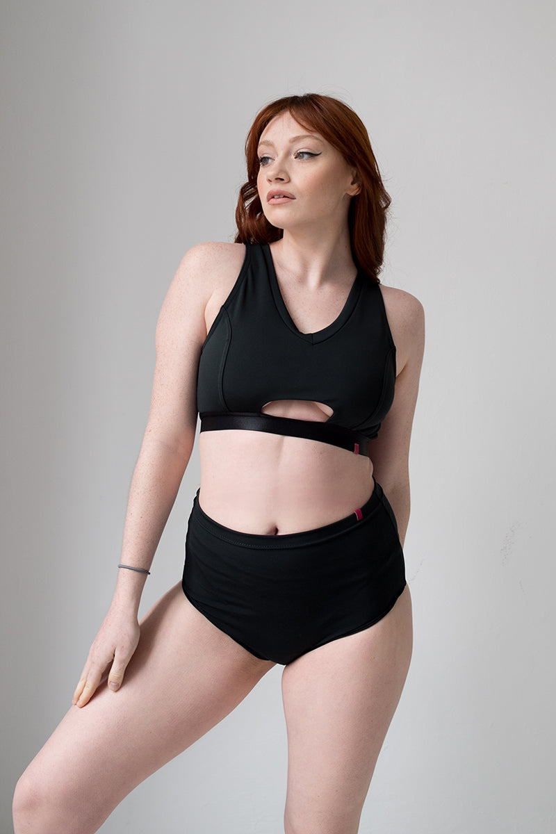 Pole Addict High Waisted Shorts - Black-Pole Addict-Pole Junkie