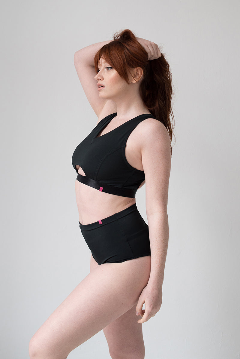 Pole Addict Pro Sports Top - Black-Pole Addict-Pole Junkie