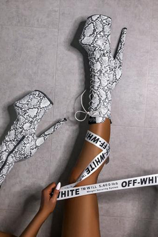 Hella Heels Mamba Boots - 8inch-Hella Heels-Pole Junkie