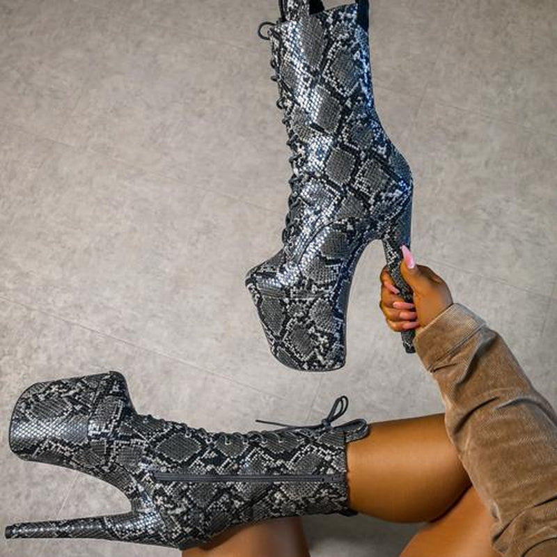 Hella Heels Maneater Boots - 8inch-Hella Heels-Pole Junkie