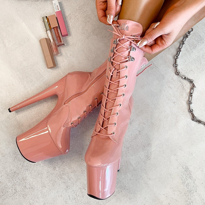 Hella Heels LipKit 8inch Boots - Candy Shop-Hella Heels-Pole Junkie