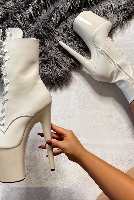 Hella Heels LipKit 8inch Boots - No Angel-Hella Heels-Pole Junkie