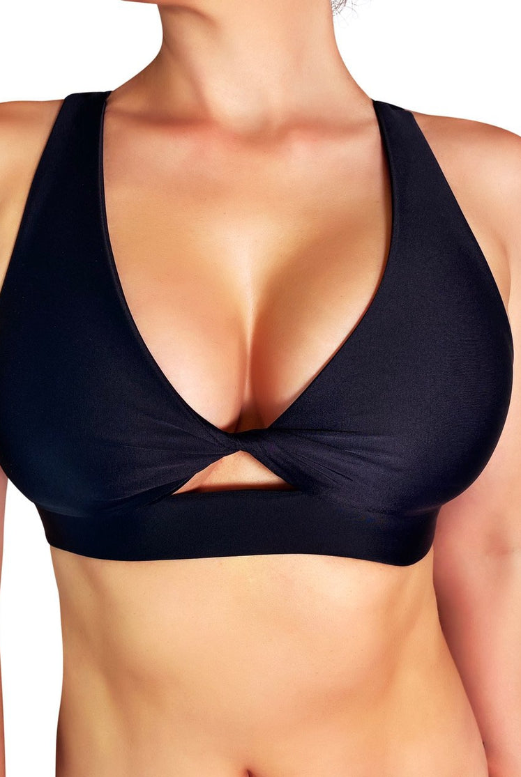 Cleo the Hurricane Twist Sports Bra - Black-Cleo the Hurricane-Pole Junkie