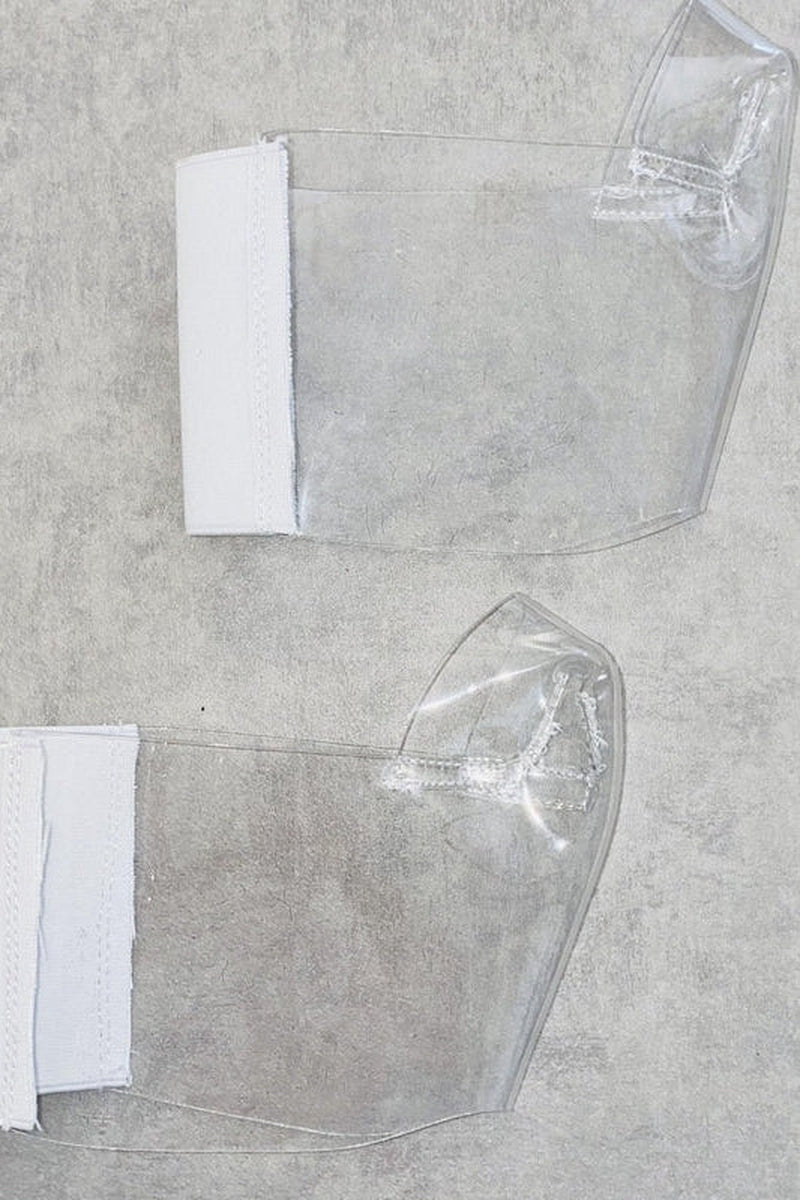 Hella Heels Classique Shoe Protector - Clear (White back)-Hella Heels-Pole Junkie