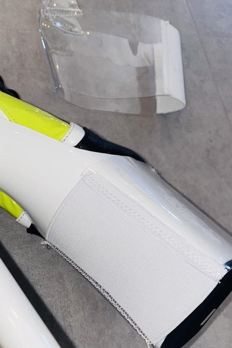 Hella Heels Classique Shoe Protector - Clear (White back)-Hella Heels-Pole Junkie