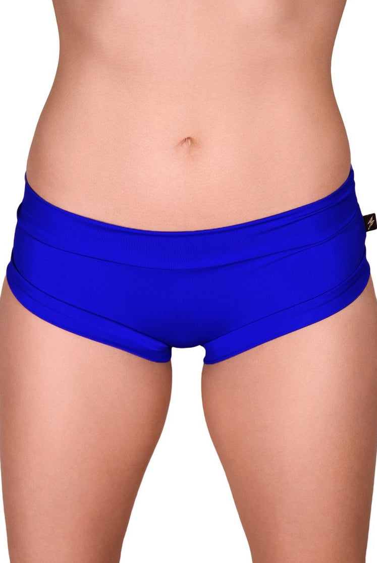 Cleo the Hurricane Essential Hot Pants - Majesty Blue-Cleo the Hurricane-Pole Junkie