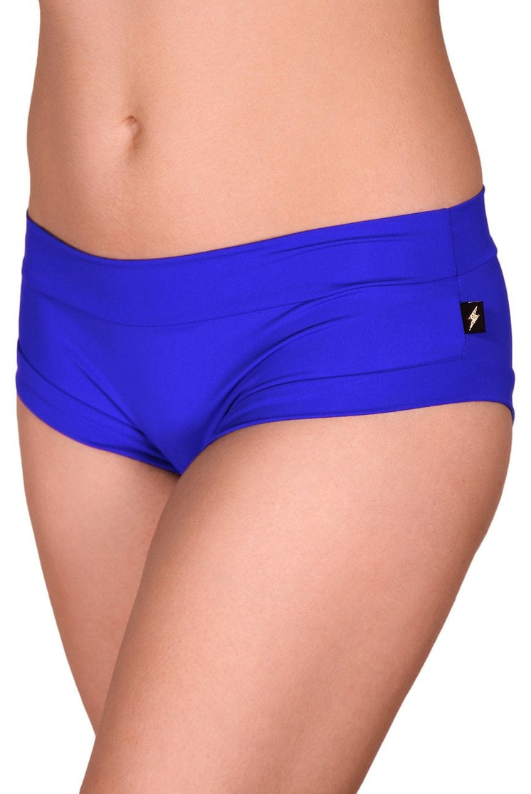 Cleo the Hurricane Essential Hot Pants - Majesty Blue-Cleo the Hurricane-Pole Junkie