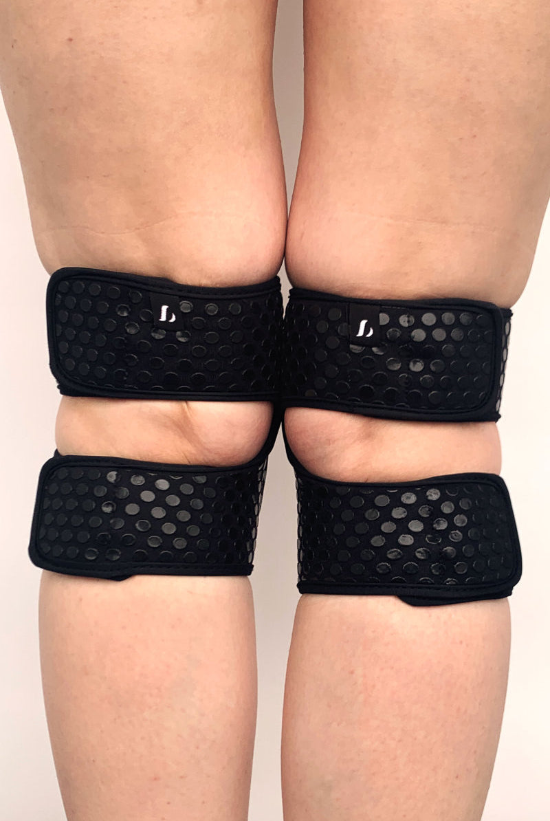 Lunalae Velcro Sticky Grip Kneepads - Black-Lunalae-Pole Junkie