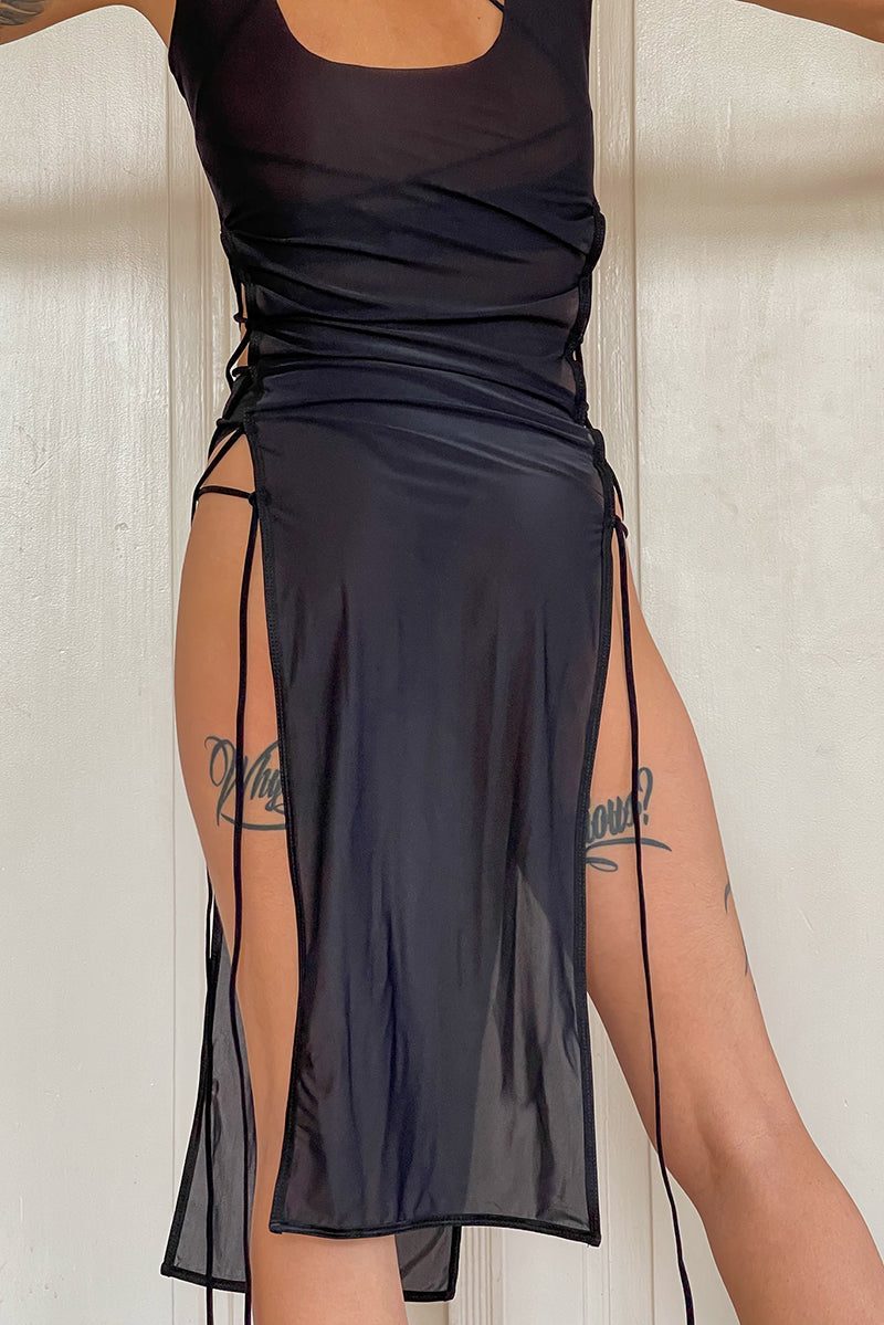 Pole Addict Little Pleasure Dress - Black-Pole Addict-Pole Junkie