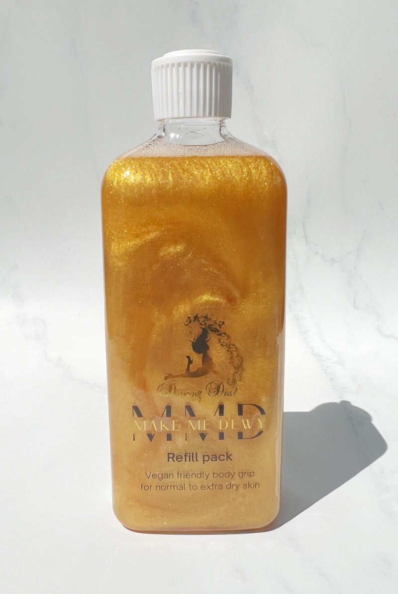 Dancing Dust Make Me Dewy Extreme Refill Pack - Gold (500ml)-Dancing Dust-Pole Junkie