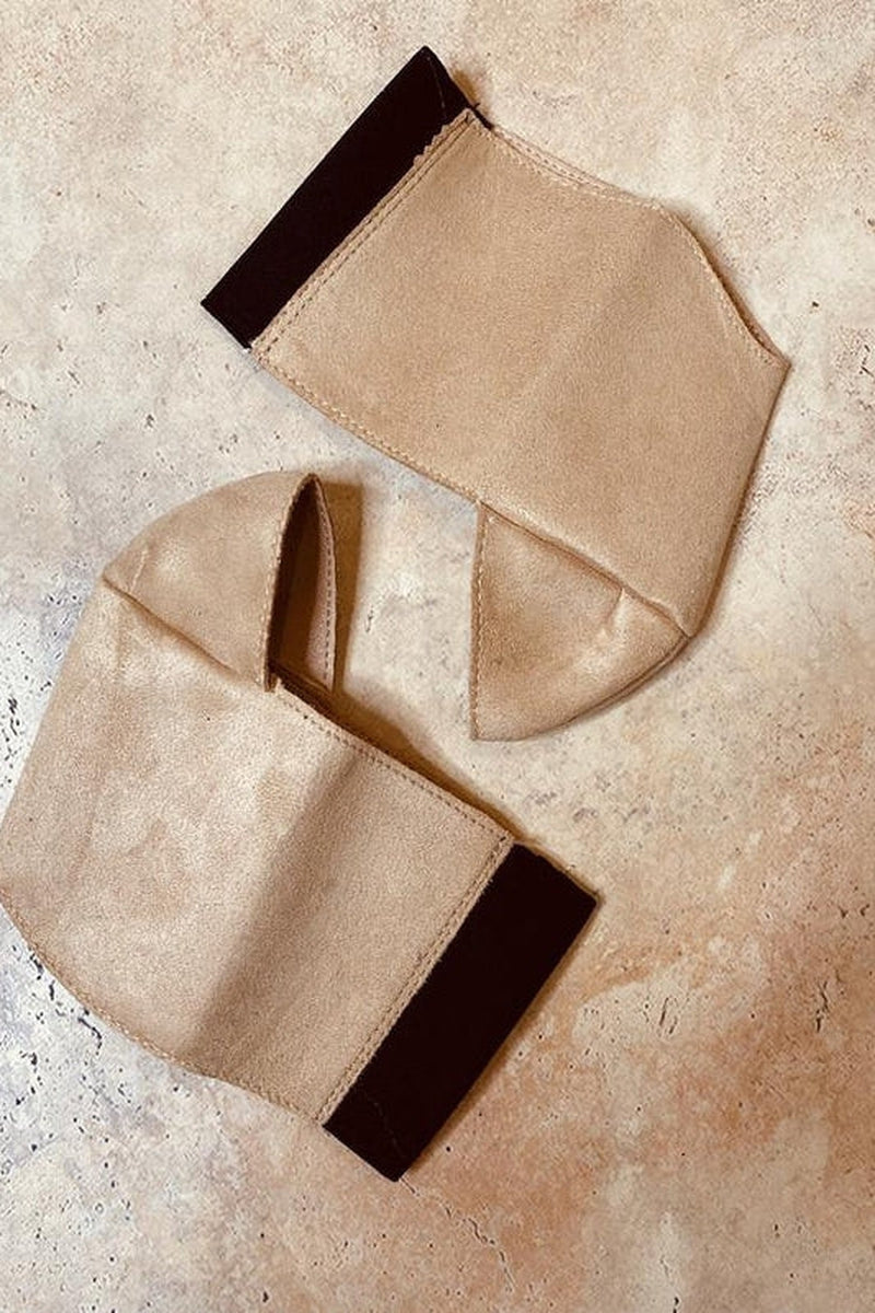 Hella Heels Classique Shoe Protector - Sand Faux Suede-Hella Heels-Pole Junkie