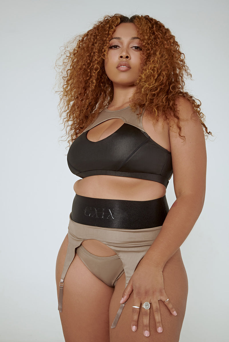 CXIX Snatched Garter Bottoms - Mink-Creatures of XIX-Pole Junkie