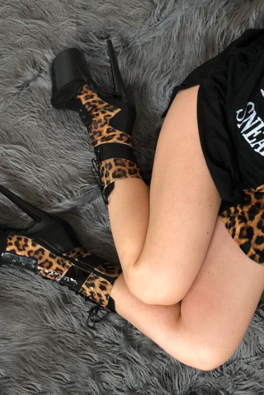 Hella Heels EmpireKicks 8inch Boots - Black-Hella Heels-Pole Junkie