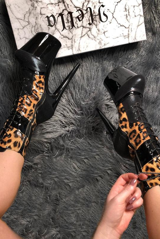 Hella Heels EmpireKicks 8inch Boots - Black-Hella Heels-Pole Junkie