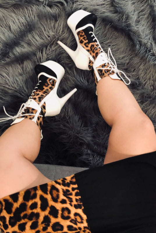 Hella Heels EmpireKicks 7inch Boots - White-Hella Heels-Pole Junkie