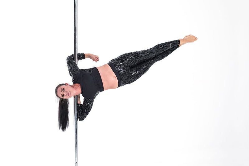 Paradise Chick Superhero Series Ultra Grip Leggings - Black Leopard-Paradise Chick-Pole Junkie