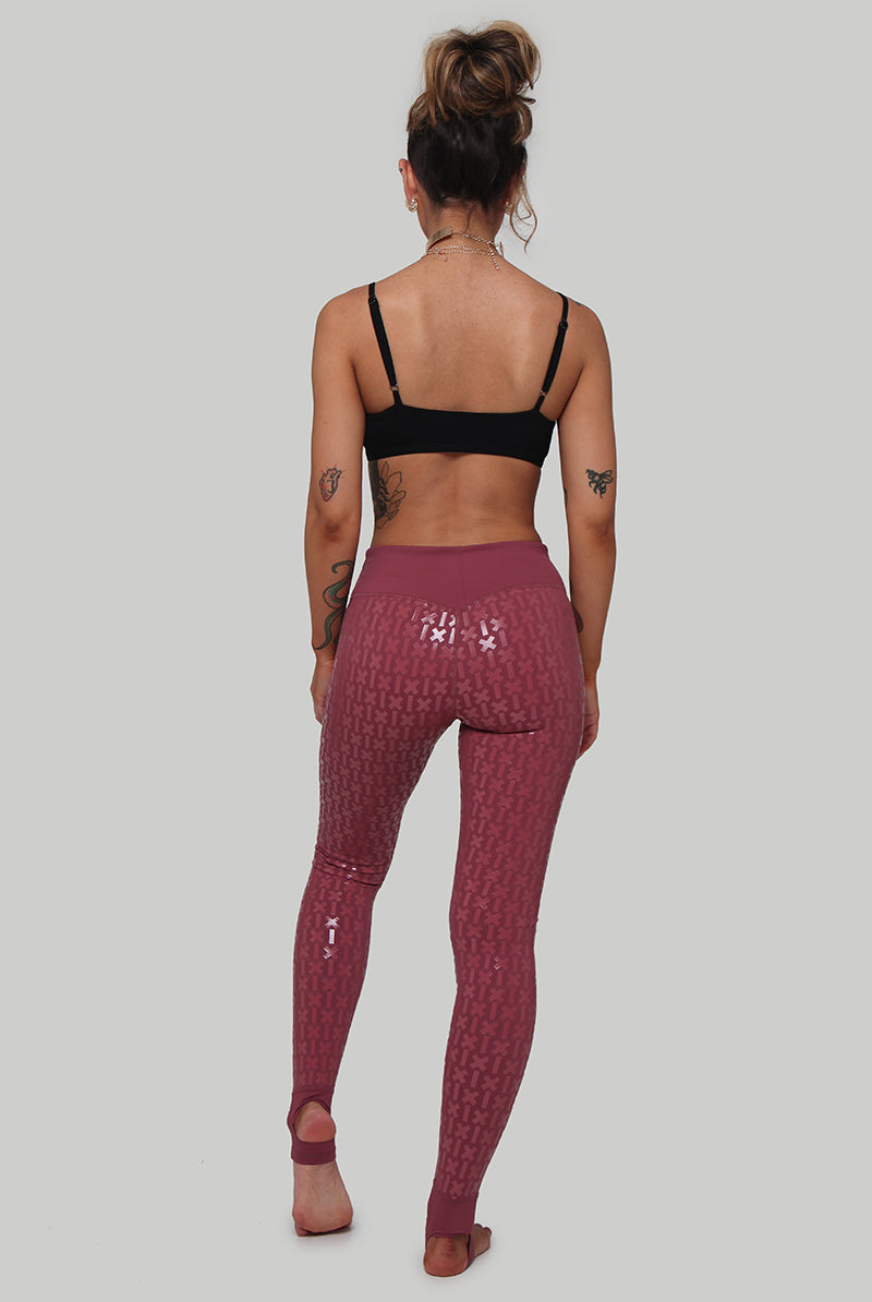 CXIX Gecko Grip Leggings - Mauve-Creatures of XIX-Pole Junkie