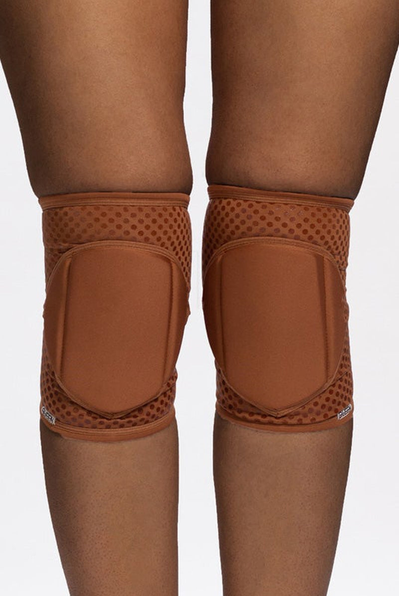 Queen Grippy Kneepads - Mocha-Queen Accessories-Pole Junkie