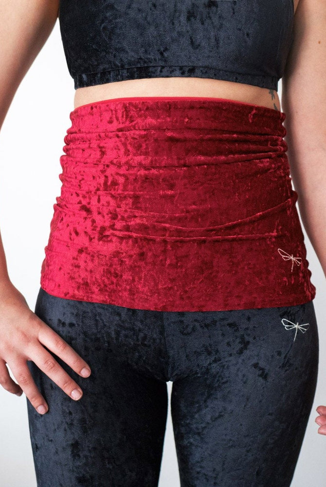 Dragonfly Back Warmer - Velvet Red-Dragonfly-Pole Junkie