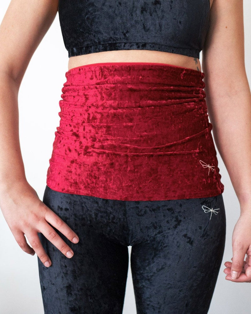 Dragonfly Back Warmer - Velvet Red-Dragonfly-Pole Junkie