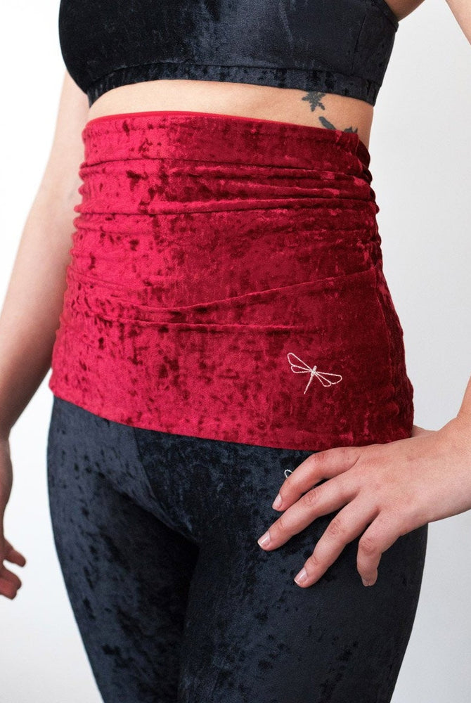 Dragonfly Back Warmer - Velvet Red-Dragonfly-Pole Junkie