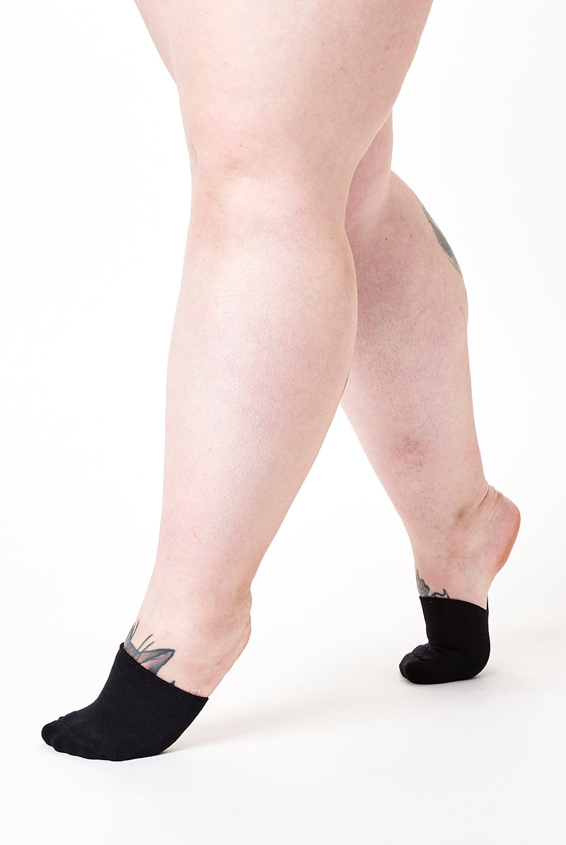 Rolling Contemporary Dance Socks - Black-Rolling-Pole Junkie