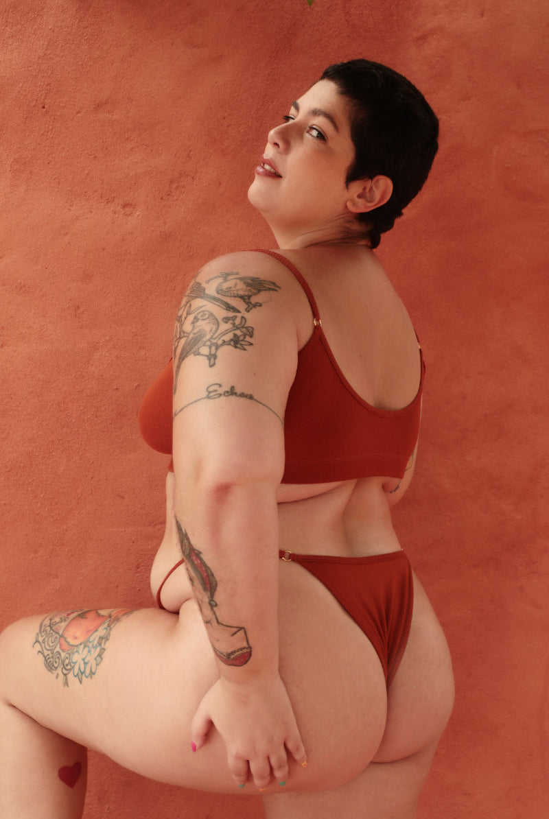 Rolling KI Cheeky Bottoms - Ribbed Clay-Rolling-Pole Junkie