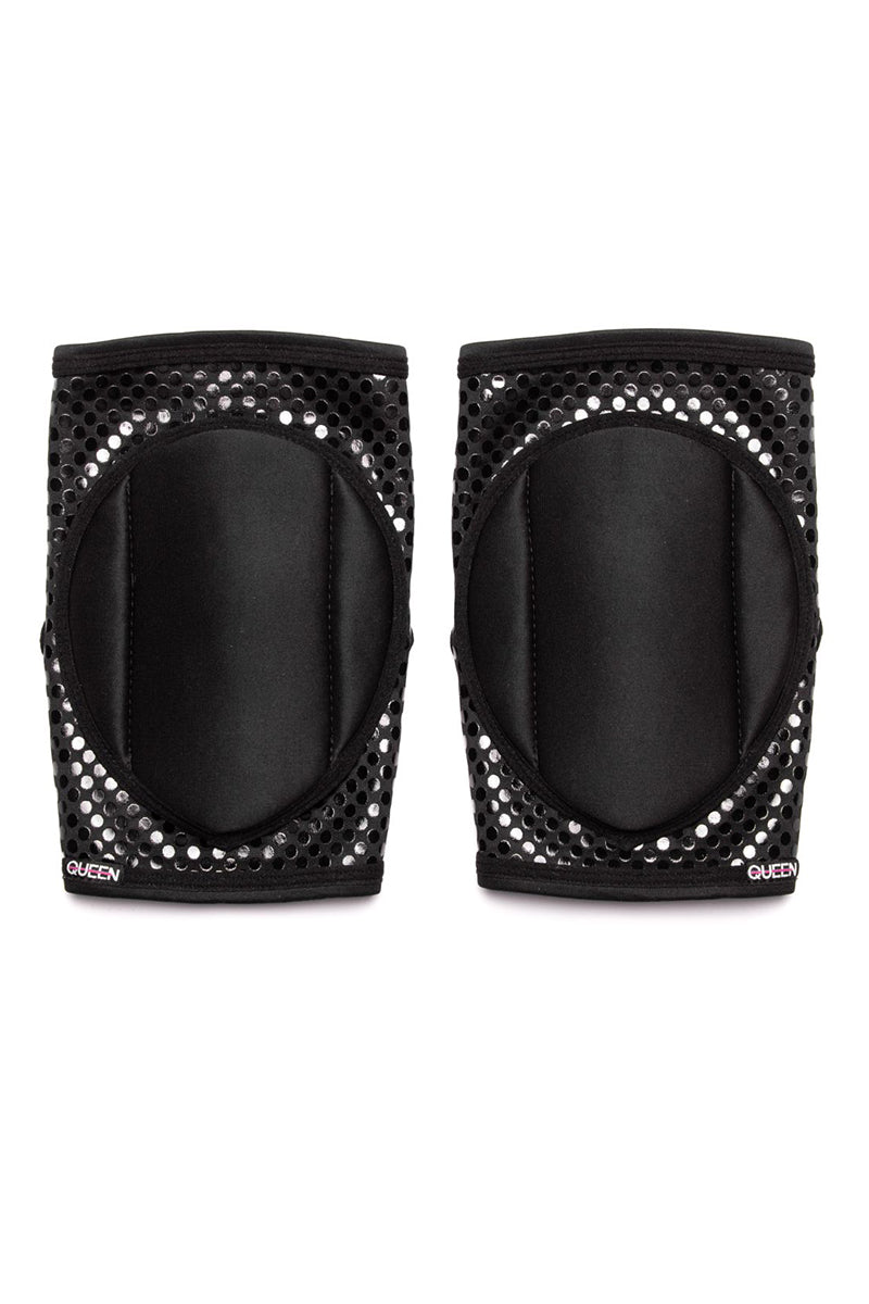 Queen Grippy Kneepads - Sleek Black-Queen Accessories-Pole Junkie