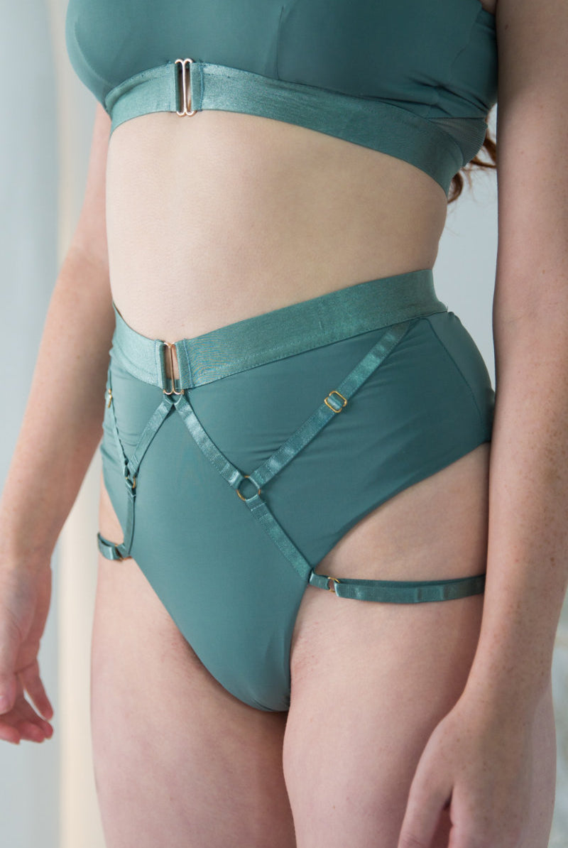 Tatiana Activewear Perla Shorts - Sage Green-Tatiana Activewear-Pole Junkie