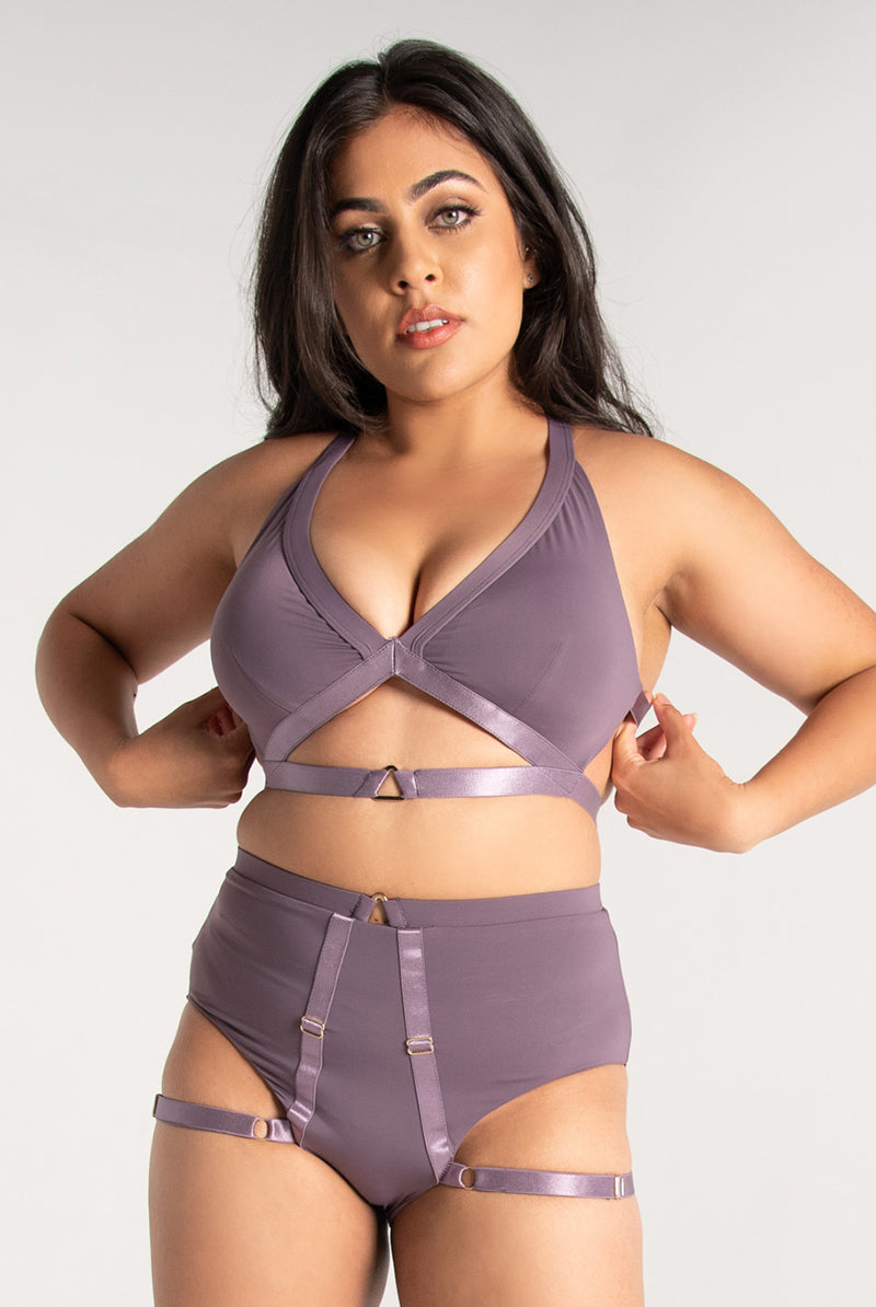 Tatiana Activewear Tokio Shorts - Mauve-Tatiana Activewear-Pole Junkie