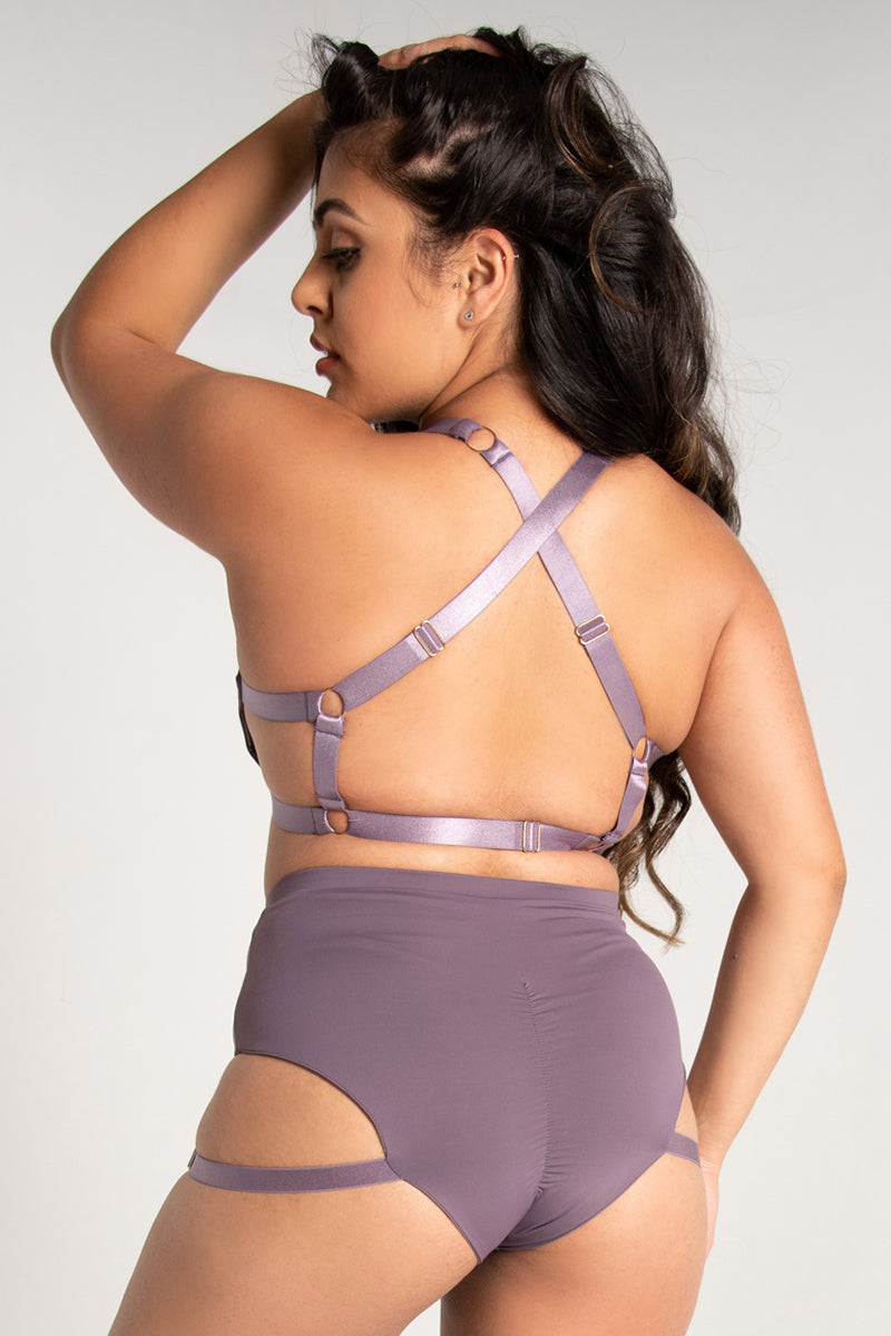 Tatiana Activewear Tokio Shorts - Mauve-Tatiana Activewear-Pole Junkie