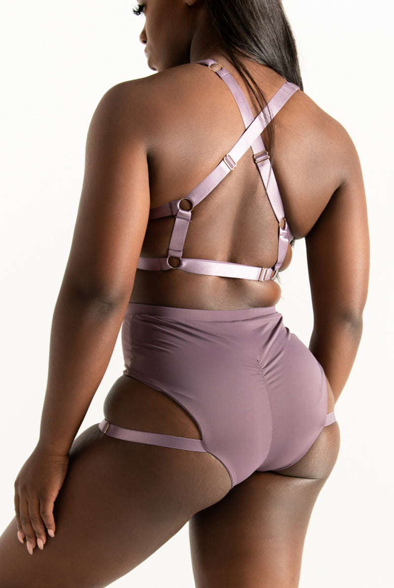 Tatiana Activewear Tokio Shorts - Mauve-Tatiana Activewear-Pole Junkie