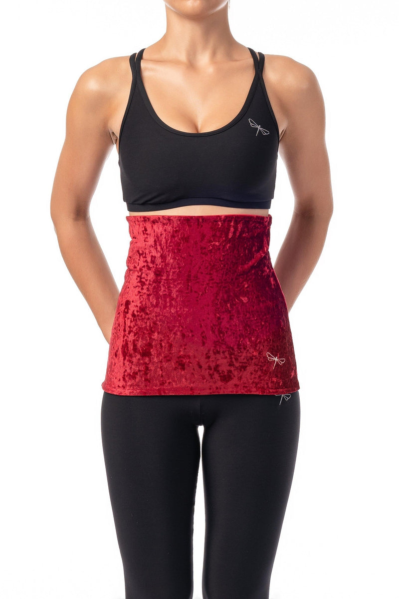 Dragonfly Back Warmer - Velvet Red-Dragonfly-Pole Junkie