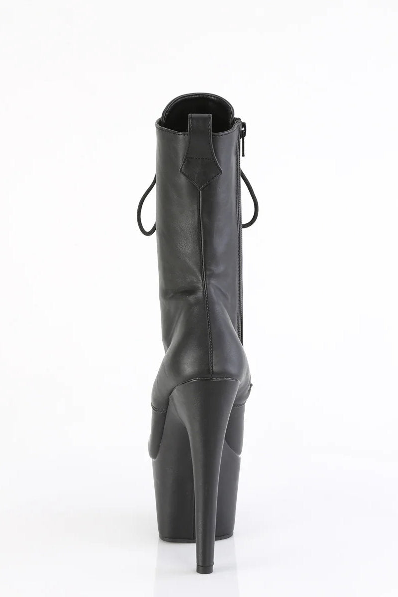 Pleaser USA Adore-1049WR 7inch Pleaser Boots - Matte Black-Pleaser USA-Pole Junkie