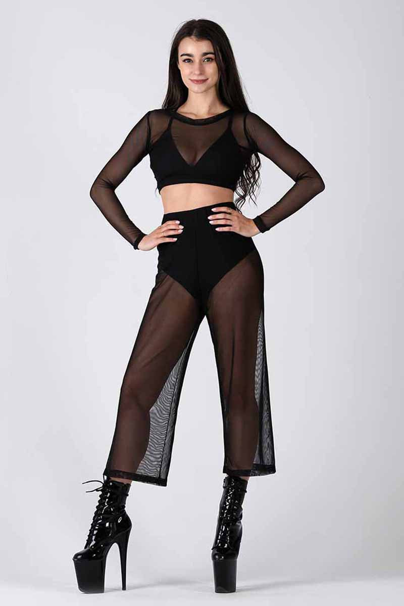 REV ACTIV Mesh Flow Pants - Black-REV ACTIV-Pole Junkie