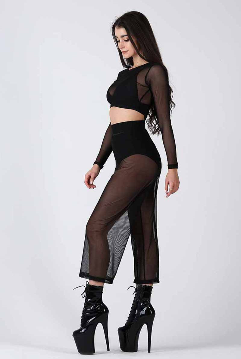 REV ACTIV Mesh Flow Pants - Black-REV ACTIV-Pole Junkie