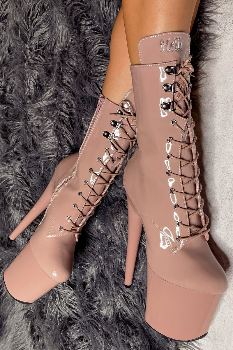 Hella Heels LipKit 8inch Boots - Boujee-Hella Heels-Pole Junkie
