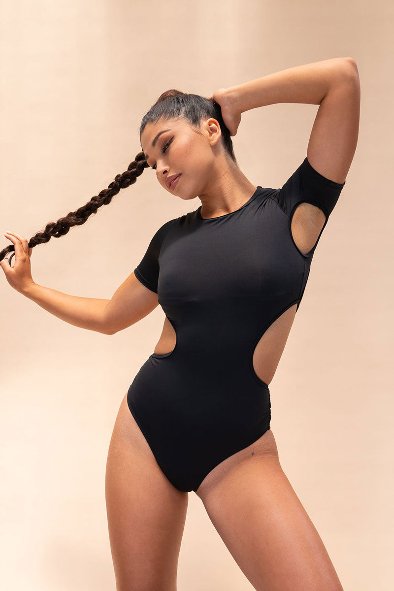 Lunalae Camlie Bodysuit - Recycled Black-Lunalae-Pole Junkie