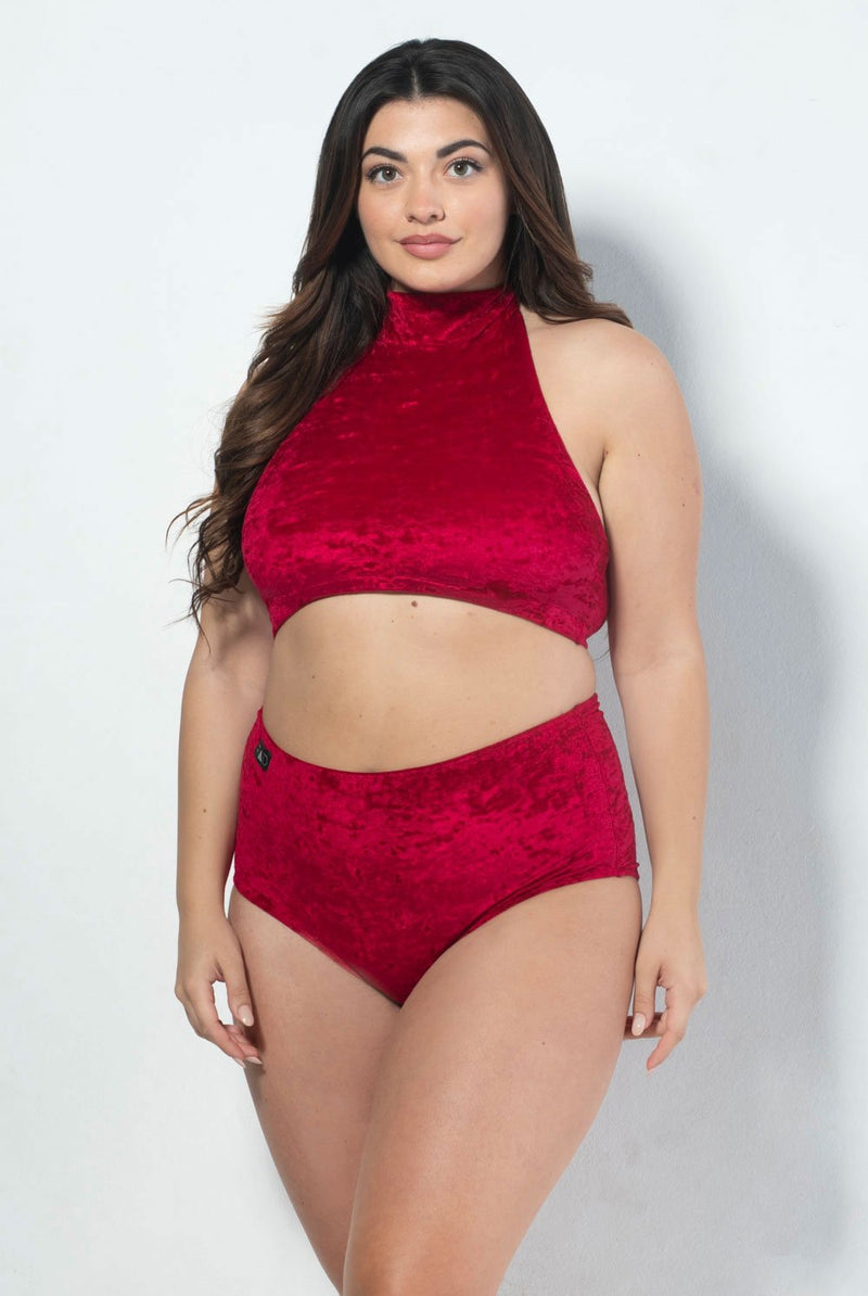RAD Eve Top - Velvet Red-RAD-Pole Junkie