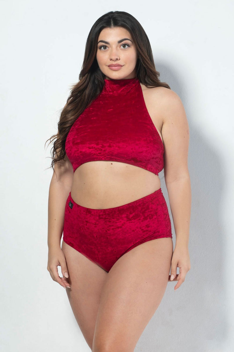 RAD Eve Top - Velvet Red-RAD-Pole Junkie
