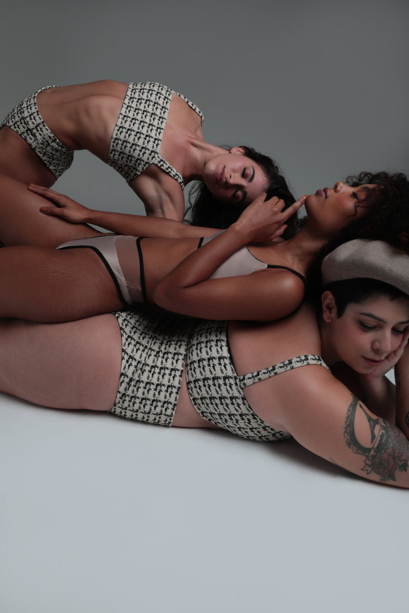 Rolling Cinque Tweed Top - Tweed-Rolling-Pole Junkie