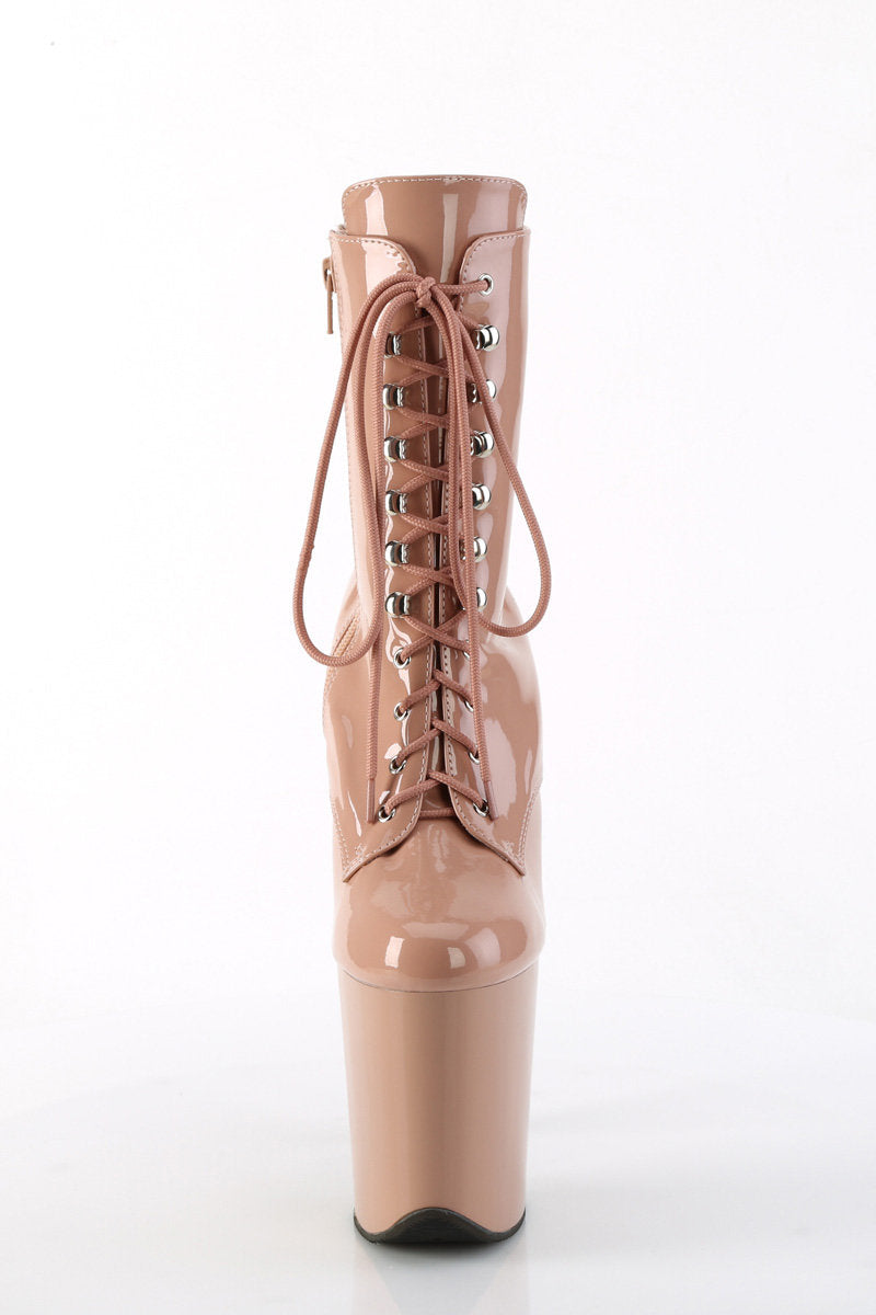 Pleaser USA Flamingo-1020 8inch Pleaser Boots - Blush-Pleaser USA-Pole Junkie