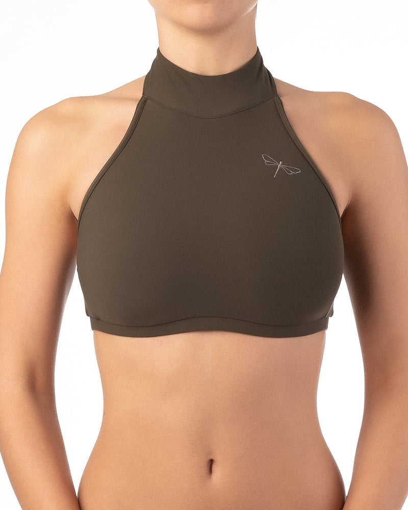 Dragonfly Lisette Top - Khaki-Dragonfly-Pole Junkie