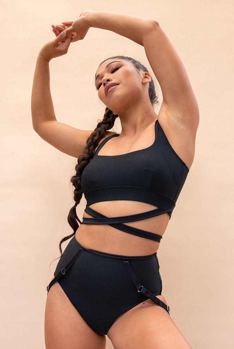 Lunalae Kehlani Top - Recycled Black-Lunalae-Pole Junkie
