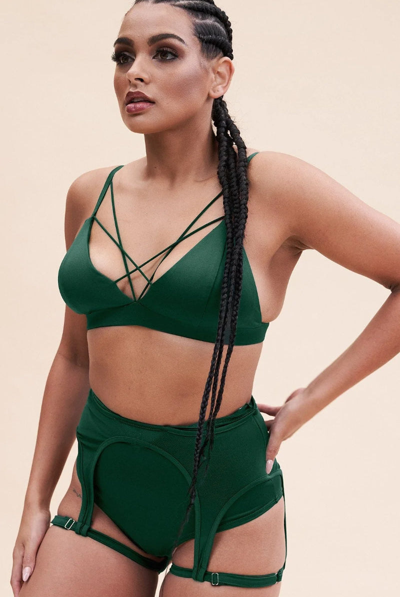 Lunalae Lily Top - Recycled Moss Green-Lunalae-Pole Junkie