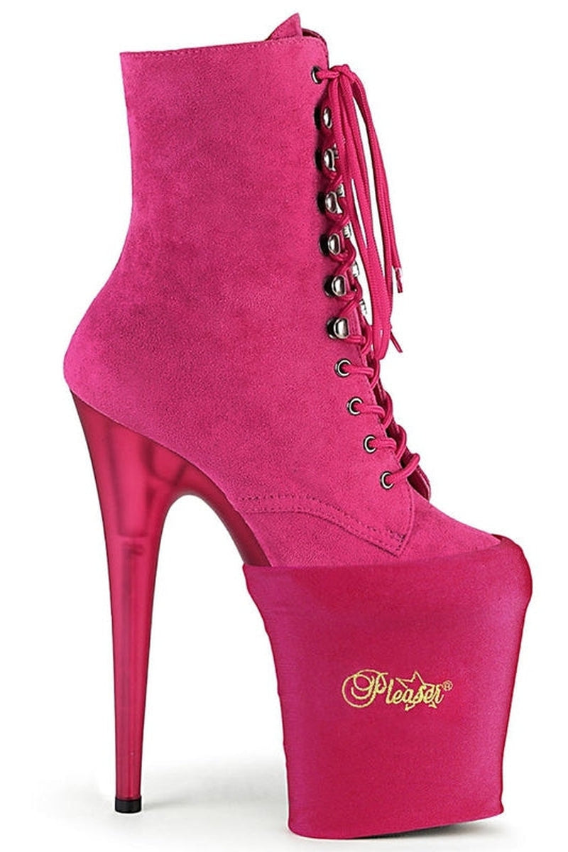 Pleaser USA Shoe Protectors - Hot Pink Lycra-Pleaser USA-Pole Junkie