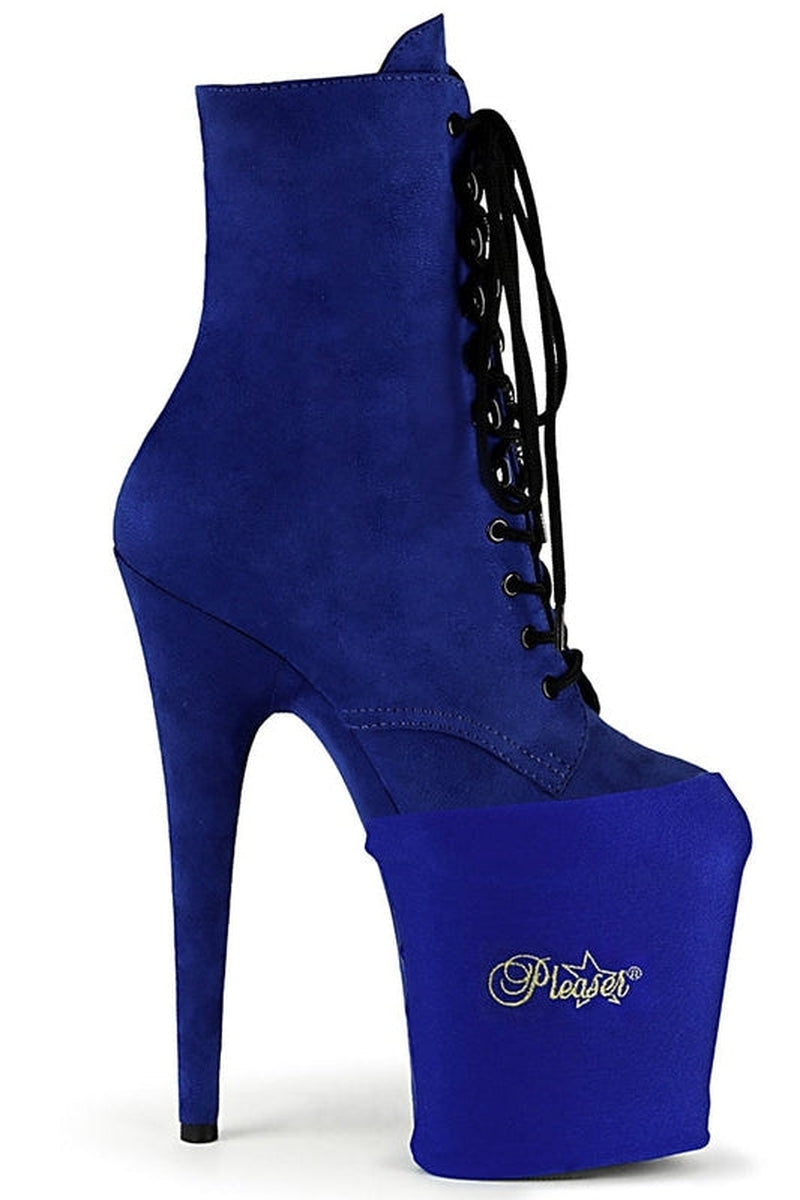 Pleaser USA Shoe Protectors - Royal Blue Lycra-Pleaser USA-Pole Junkie